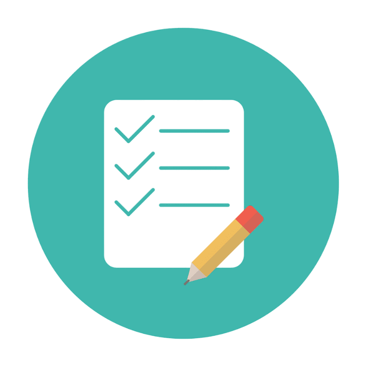Service Areas 6 Checklist with pencil icon illustration.