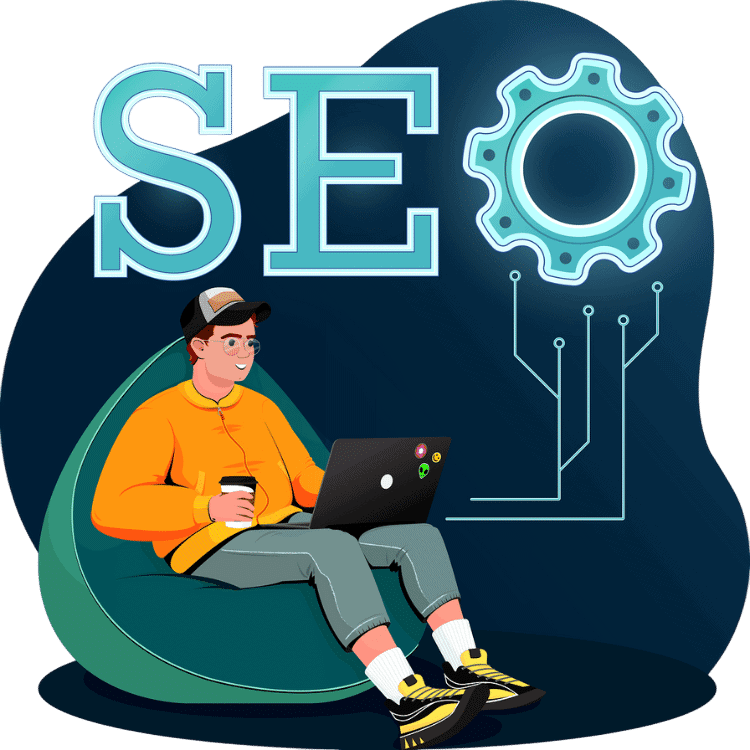 Service Areas 3 Icon of a Person working on SEO strategies